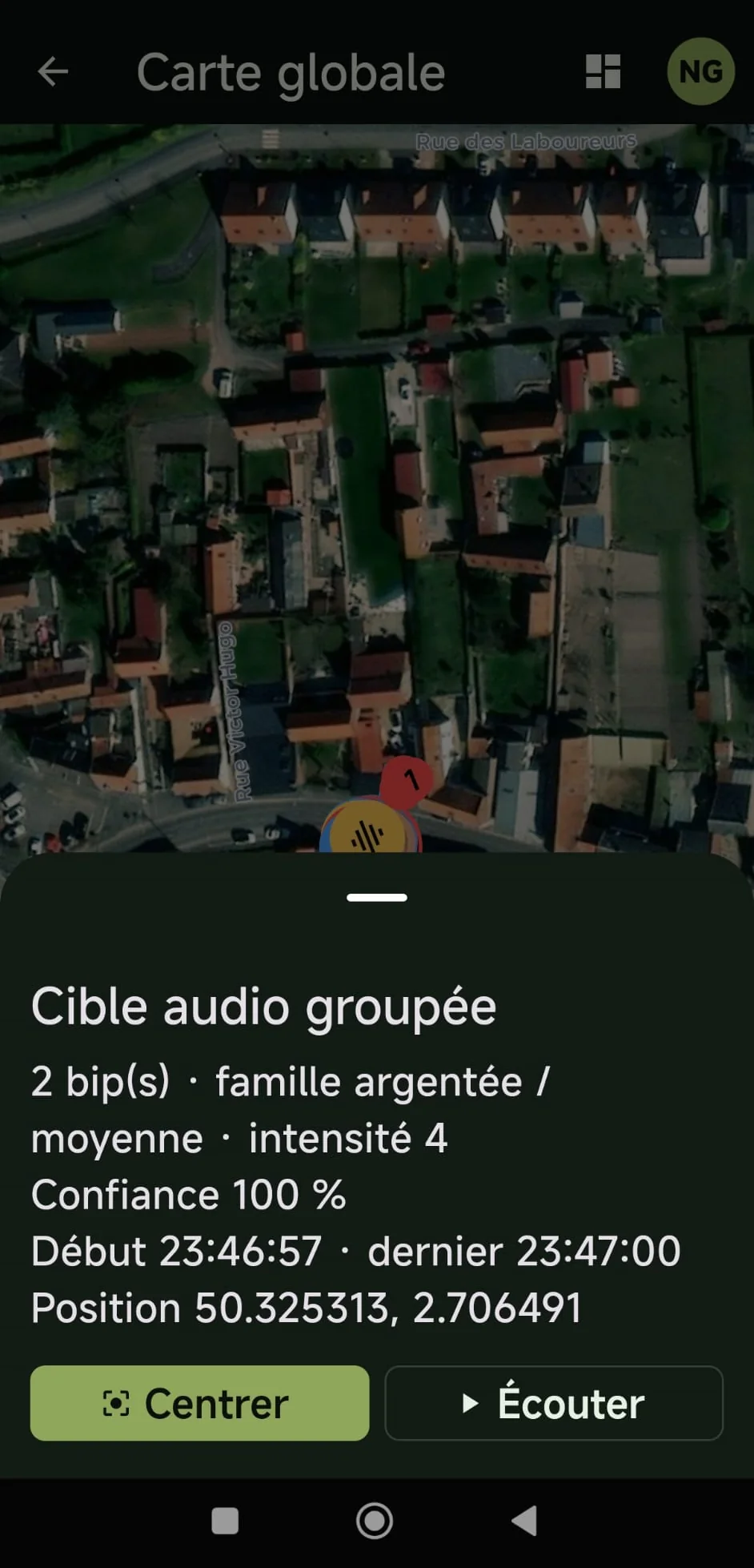 Fiche cible audio groupee